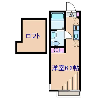 ハーミットクラブハウス新横浜【2階】の間取り