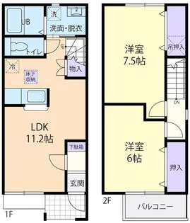 シリウス three(シリウス スリー)【2階】の間取り