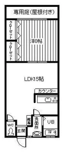 ガーデンコート阿保【1階】の間取り