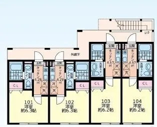 仮)シティハイツ座間1号棟【3階】の間取り