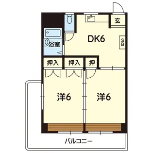 THE SECOND 藤崎宮【7階】の間取り
