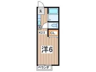 コ-ポラスしぶや【2階】の間取り