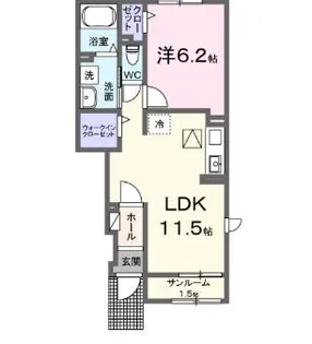 リバーサイドパレス M【1階】の間取り