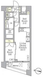 NOGATA RESIDENCE【3階】の間取り