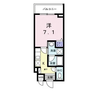 ライズ脇田町I【5階】の間取り