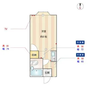 メイウール希望ヶ丘【1階】の間取り