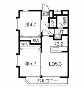 メゾンドクラ【2階】の間取り