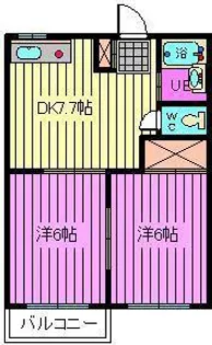 村田ハイツ【2階】の間取り