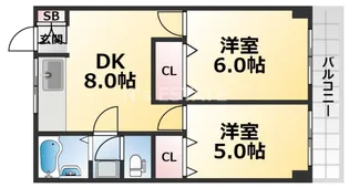 三和マンション【1階】の間取り