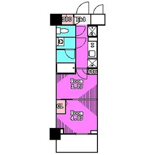 エル・グランジュテ本所吾妻橋【2階】の間取り