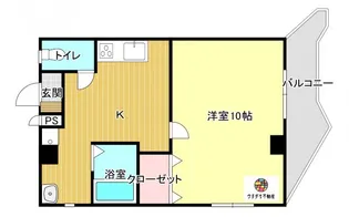 ウィング鴨池【3階】の間取り