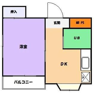 ニチエーイン国立【2階】の間取り