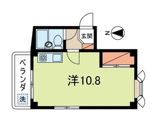 ジュネスキダ【4階】の間取り