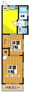 コーポつかさ【1階】の間取り