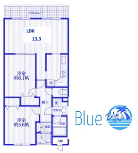 シグナス湘南【2階】の間取り