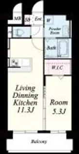 アクアチェントロ【9階】の間取り