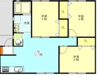 コーポ・ファミリア【1階】の間取り