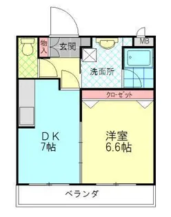 グラシア野原【1階】の間取り