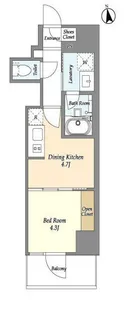 プライマル日本橋馬喰町【3階】の間取り
