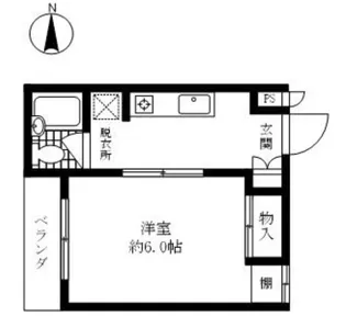サニーハイツ【2階】の間取り