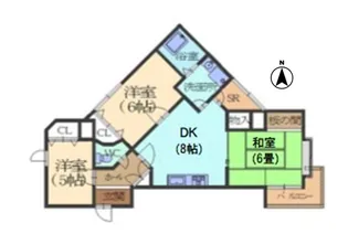 ロイヤル・リージェント【6階】の間取り