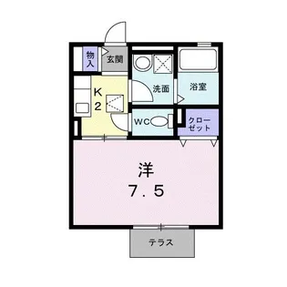 センチュリー7【1階】の間取り