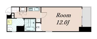 クリスタルグランツ京都高辻【12階】の間取り