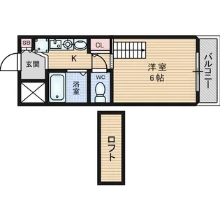 エステムコート大阪 中之島南【4階】の間取り
