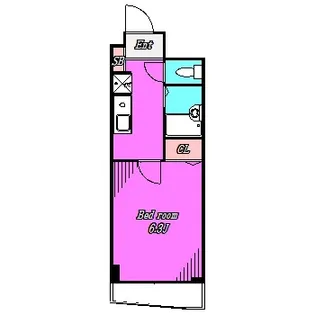 ミリオンステージ吉祥寺【6階】の間取り