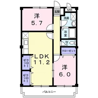 モラーダアオキ【3階】の間取り