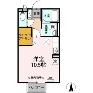 パースィモン【1階】の間取り