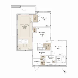 Purple7 西葛西【1階】の間取り