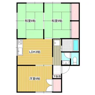 セジュール平山【1階】の間取り