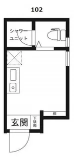サークルハウスB【1階】の間取り