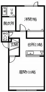 メゾン・ド・フローリー・ヴィーナス3410【2階】の間取り