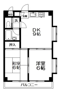 ベルフラワー井草【2階】の間取り