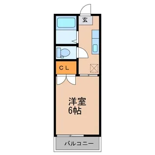 プランタンハイツ峰【1階】の間取り