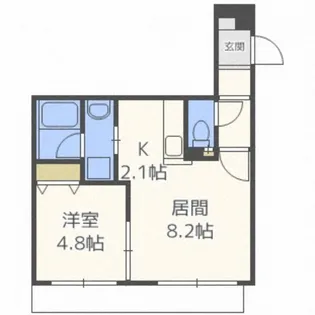 スペランツァマルヤマ【3階】の間取り