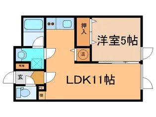 ラグ161W【2階】の間取り