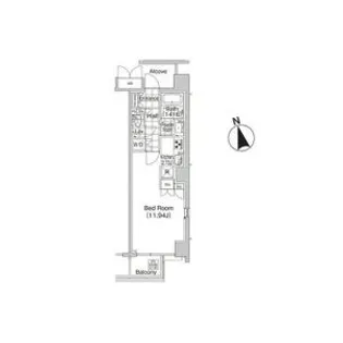 L’GENTE VALU 麻布十番【6階】の間取り