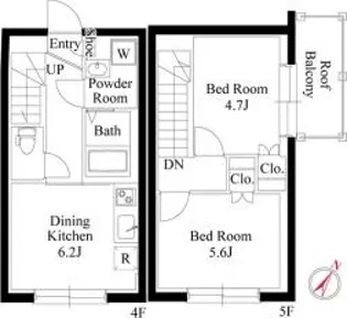 アバンティア初台の間取り