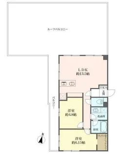 弥生コーポ【6階】の間取り