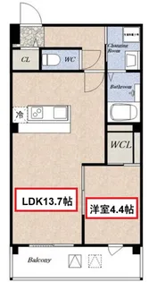 サンティエ福島吉野【3階】の間取り