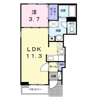 Amy(アミー)【1階】の間取り