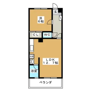 カーサ・A【2階】の間取り