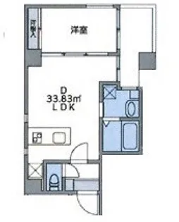 JU TOWER FRONT 両国【2階】の間取り