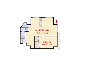カームビルディング【5階】の間取り