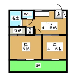 ハイツ井出【1階】の間取り