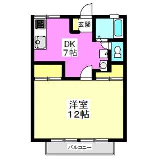 タウンハイツI【2階】の間取り