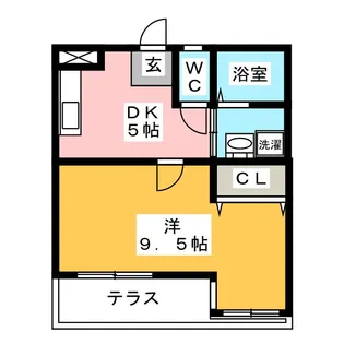 サンリッツ上郷【1階】の間取り